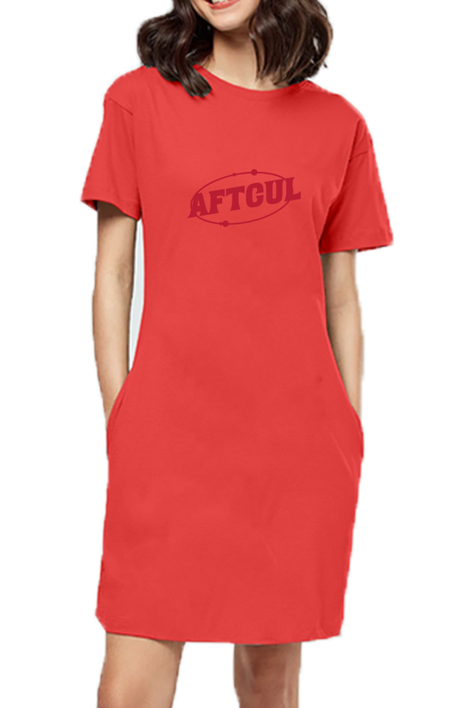 Afterculture y2k logo t-shirt dress