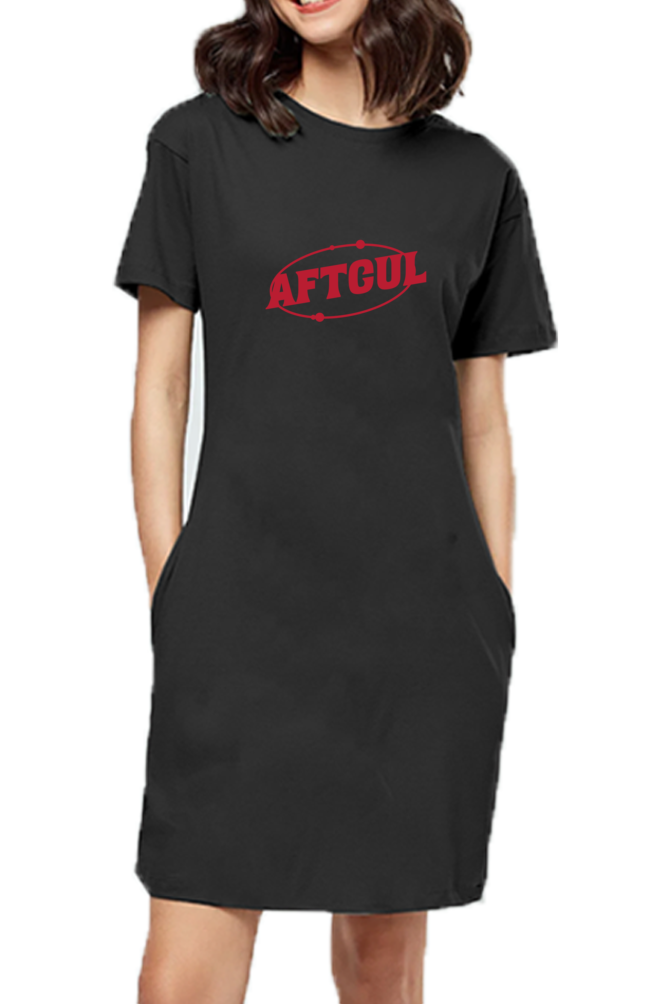 Afterculture y2k logo t-shirt dress