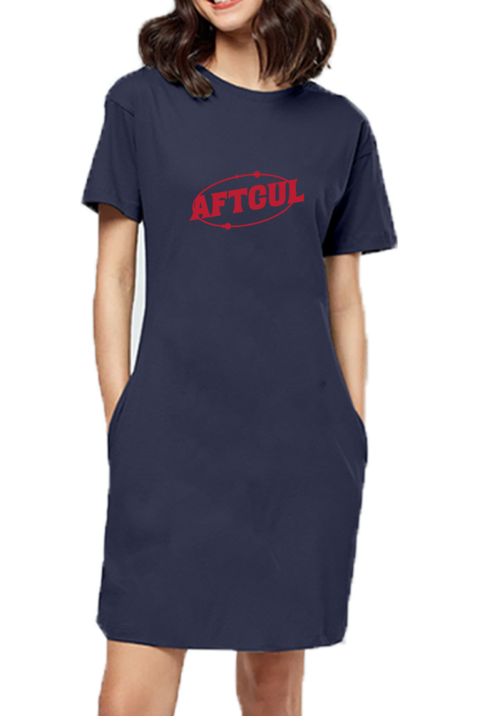 Afterculture y2k logo t-shirt dress