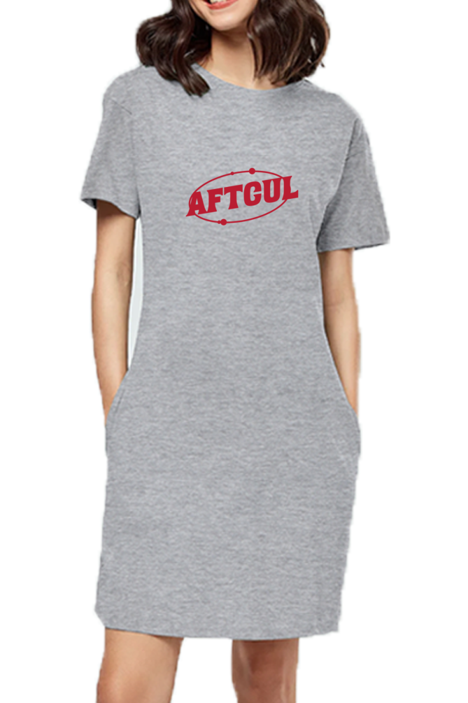 Afterculture y2k logo t-shirt dress