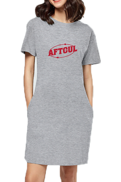 Afterculture y2k logo t-shirt dress