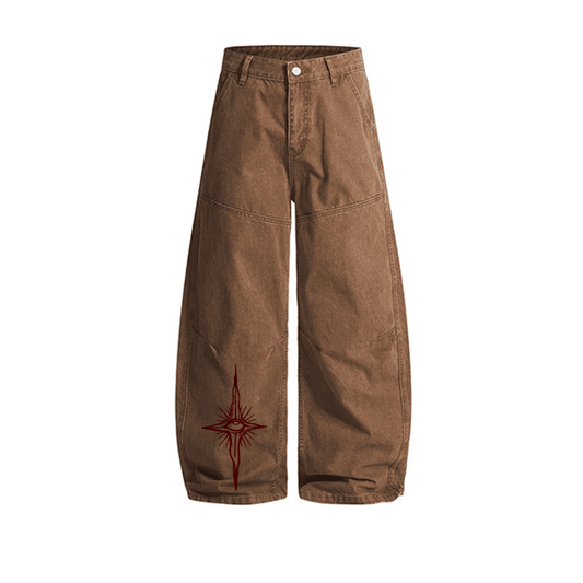solar eye Curved Blade Denim Jeans