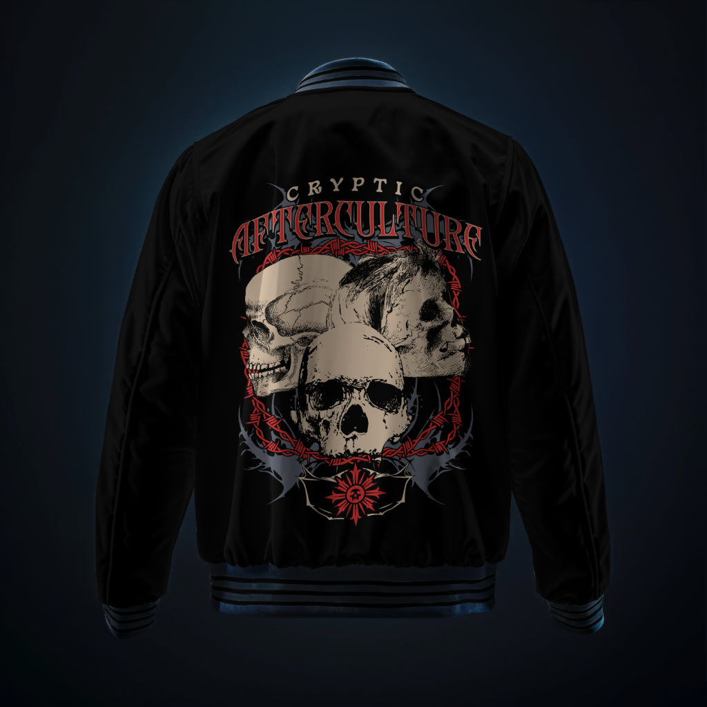 AfterCulture cryptic backprint bomber jacket