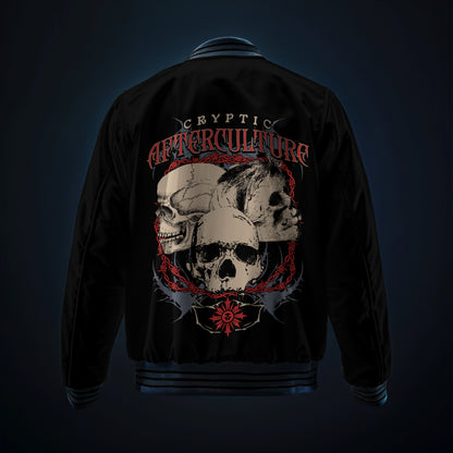 AfterCulture cryptic backprint bomber jacket
