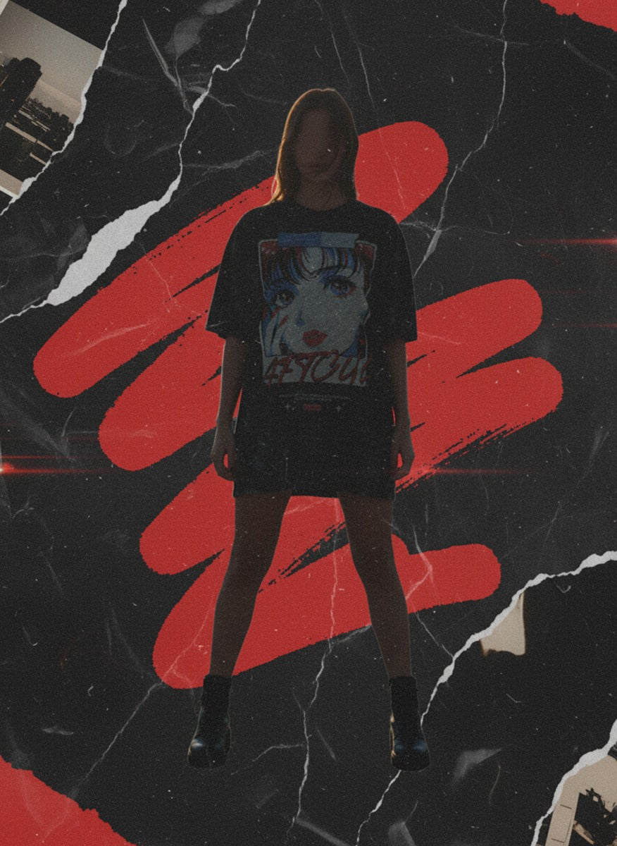 ELEGANT Unisex Acid Washed Oversized Tee