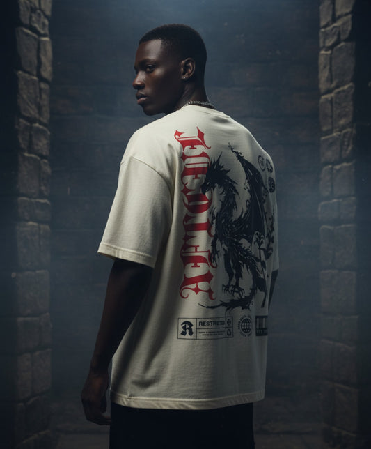 DRAGON Unisex Terry Oversized Tee