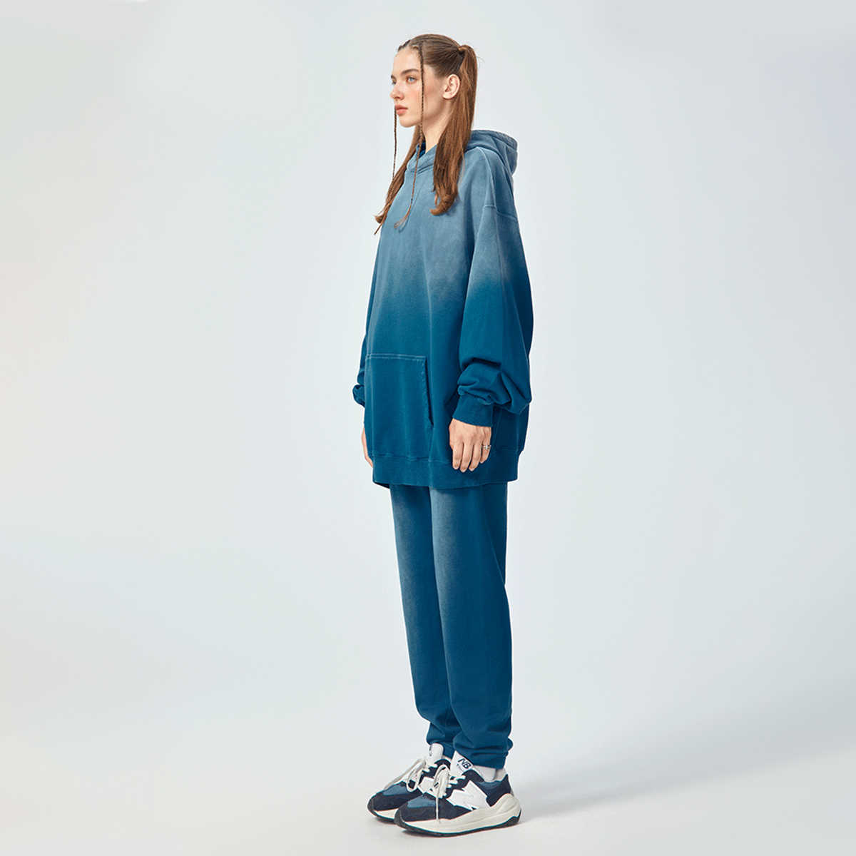 AFTERCULTURE Sun Faded Gradient Hoodie