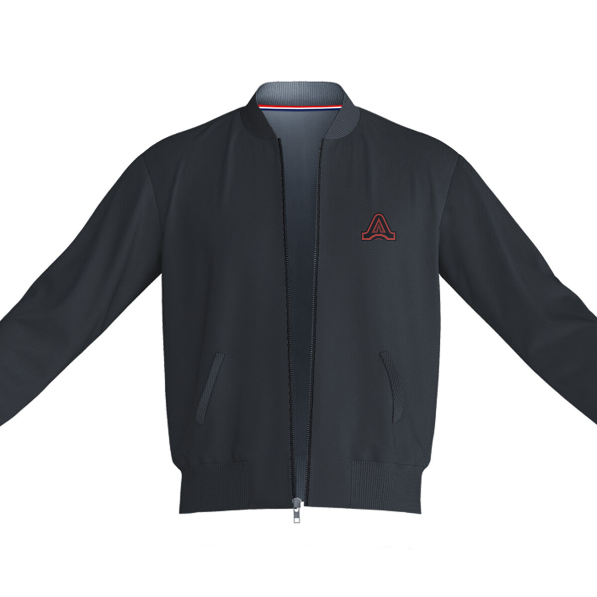 AfterCulture skeleton backprint bomber jacket