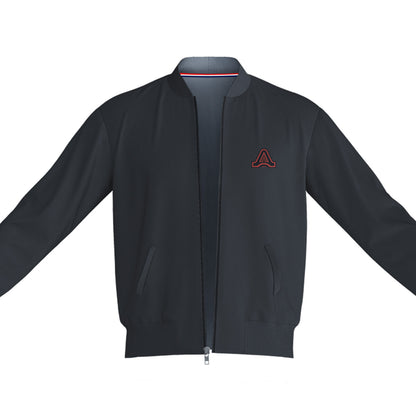 AfterCulture skeleton backprint bomber jacket